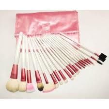 Kit de Pincel Branco & Rosa